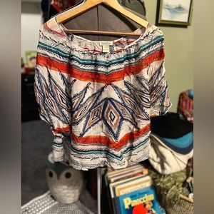 Lucky brand sheer tunic women’s blouse top